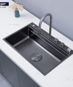 Chậu rửa bát KLUGER KWF8161FB-S76W Plus