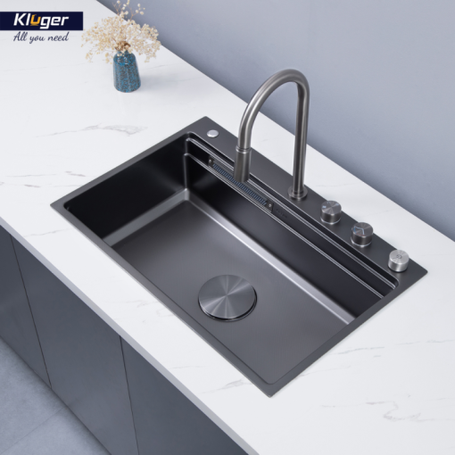 Chậu rửa bát KLUGER KWF8161FB-S76W Plus