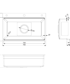 Chậu rửa bát KLUGER KWF8161FS-S76 Plus - 20 Chậu rửa bát KLUGER KWF8161FS-S76 Plus