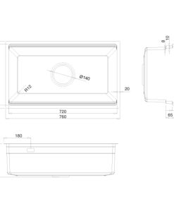 Chậu rửa bát KLUGER KWU8161FB-S76 Plus - 22 Chậu rửa bát KLUGER KWU8161FB-S76 Plus