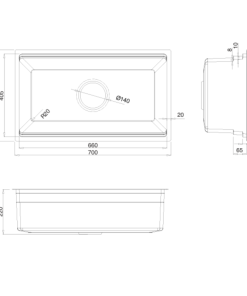 Chậu rửa bát KLUGER KWU8161FS-S70