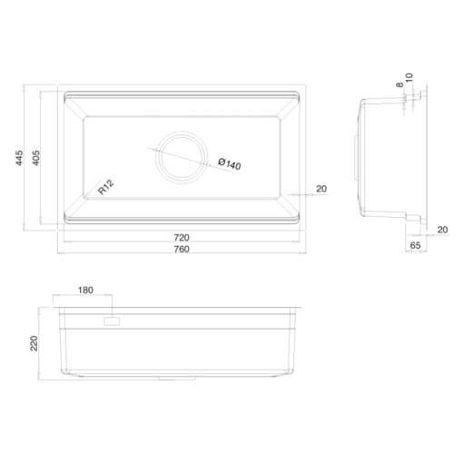 Chậu rửa bát KLUGER KWU8161FS-S76 Plus