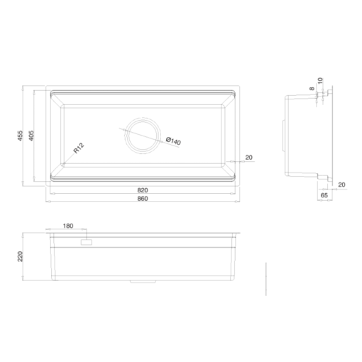 Chậu rửa bát KLUGER KWU8161FS-S86 Plus