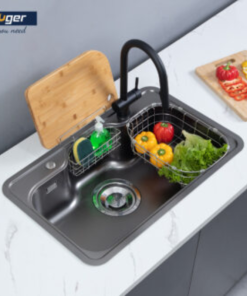 Chậu rửa bát KLUGER KT8050FB-S80 màu đen - 17 Chậu rửa bát KLUGER KT8050FB-S80