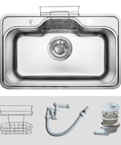 Chậu rửa bát Kluger KT8050FS-S80 màu bạc - 24 Chậu rửa bát Kluger KT8050FS-S80