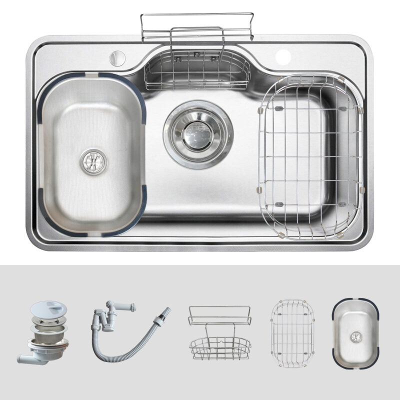 Chậu rửa bát KLUGER KT8050FS-S80 Plus