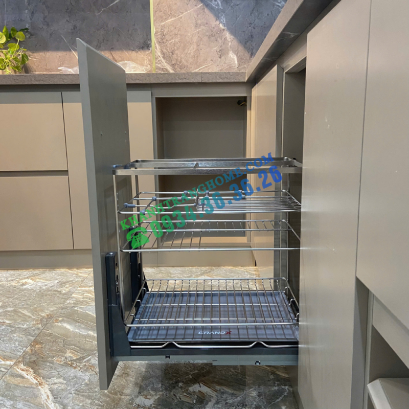 Giá đựng chai lọ gia vị GrandX XS.35S2 - 28 Giá đựng chai lọ gia vị GrandX XS.35S2