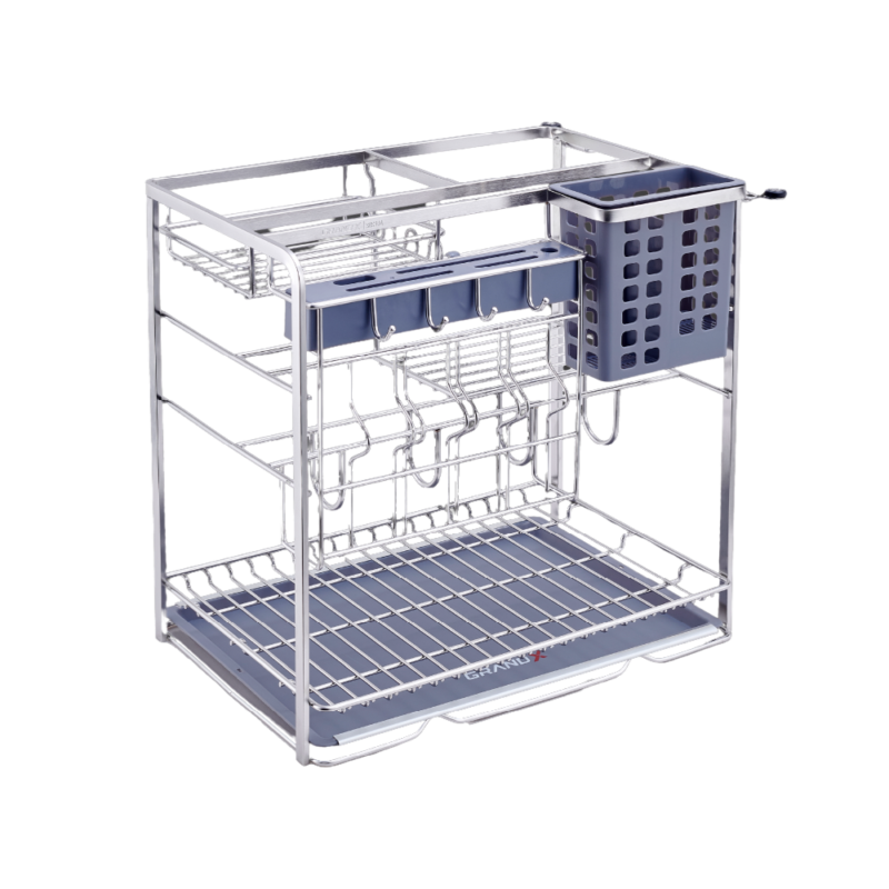 Giá đựng chai lọ gia vị dao thớt GrandX XK.25S - 1 Giá đựng chai lọ gia vị dao thớt GrandX XK.25S2