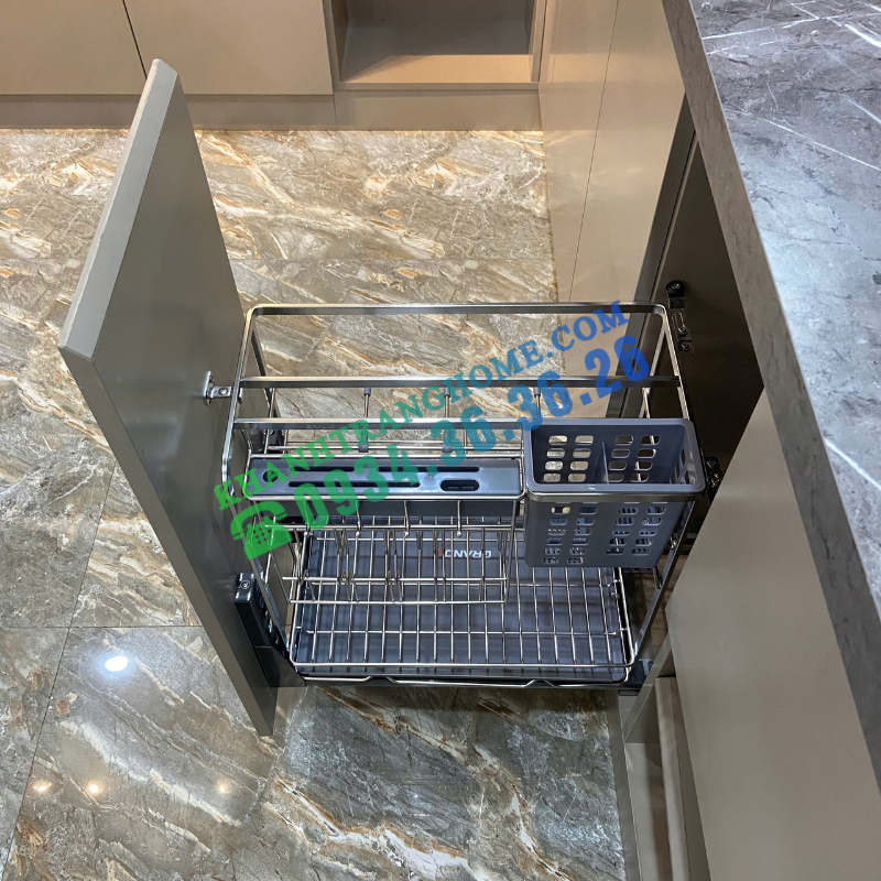 Giá đựng chai lọ gia vị dao thớt GrandX XK.25S2 - 36 Giá đựng chai lọ gia vị dao thớt GrandX XK.25S2