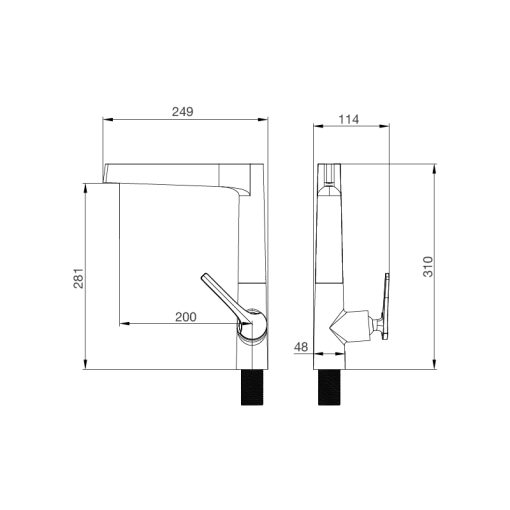 VÒI RỬA CHÉN MALLOCA K295BS - 3