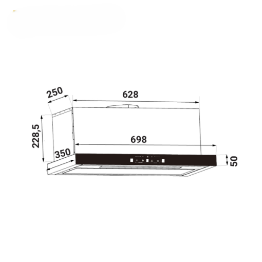 MÁY HÚT MÙI ÂM TỦ KAFF KF-TH1700S - 3