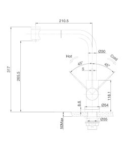 VÒI RỬA CHÉN MALLOCA LUXSTEEL K066-PO - 15