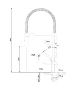 VÒI RỬA CHÉN MALLOCA LUXSTEEL K088CS - 17