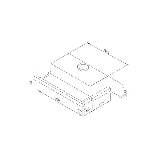 Máy hút mùi âm tủ Malloca MH 60SMC - 3