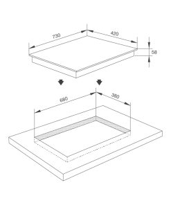 Bếp kính âm 2 điện MALLOCA MH 732RN - 14 Bếp kính âm 2 điện MALLOCA MH 732RN - 13