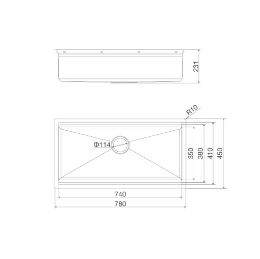 CHẬU RỬA CHÉN MALLOCA SLIDE MS781 - 3