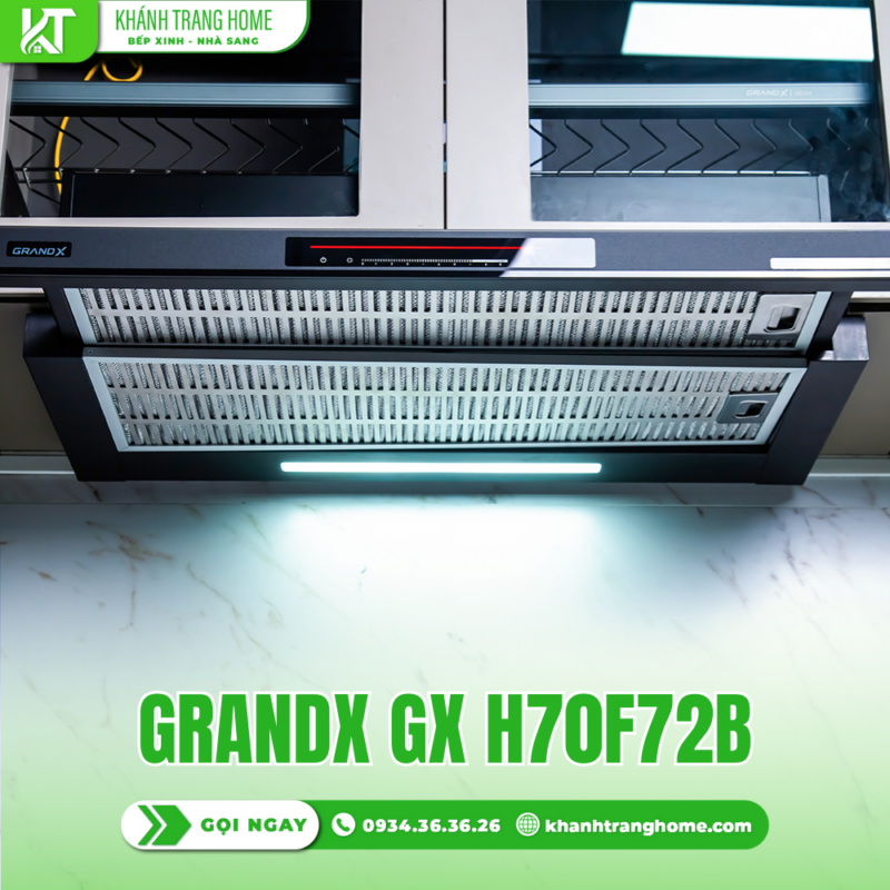 Máy hút mùi âm tủ GrandX GX H70F72B