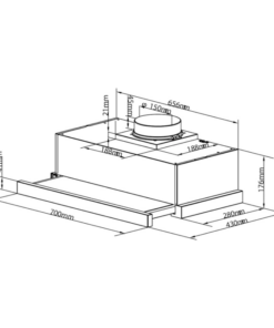Máy hút mùi âm tủ GrandX GX-H70F72G
