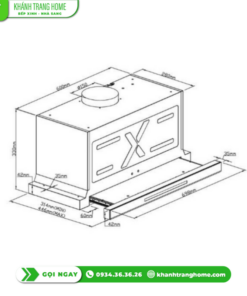 Máy hút mùi âm tủ GrandX GX H70F75B