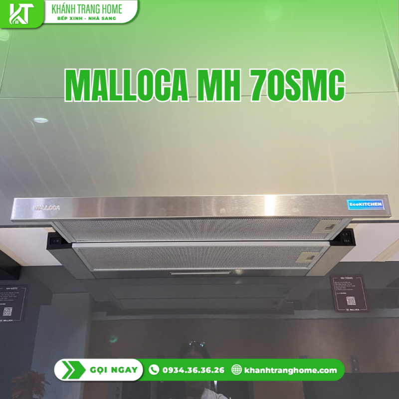 Máy hút mùi âm tủ Malloca MH 70SMC - 33 Máy hút mùi âm tủ Malloca MH 70SMC