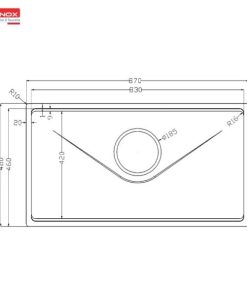 CHẬU RỬA BÁT KONOX TARI 8748SR FULL - 34 CHẬU RỬA BÁT KONOX TARI 8748SR FULL - 33