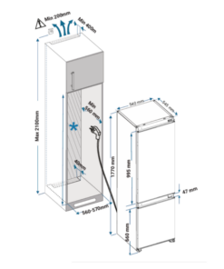TỦ LẠNH KAFF KF-BI233WL LUXURY
