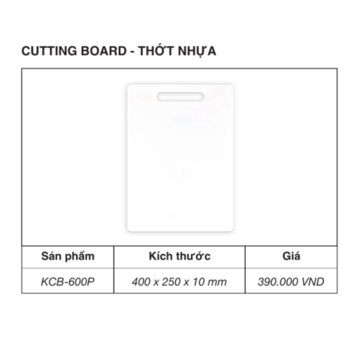 Thớt nhựa KLUGER KCB-600P - 5