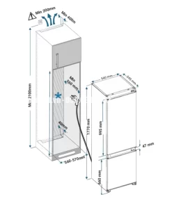 TỦ LẠNH KAFF KF-BI233WL LUXURY (CÁNH MỞ TRÁI) - 21