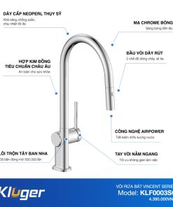 Vòi rửa chén KLUGER KLF0003SC