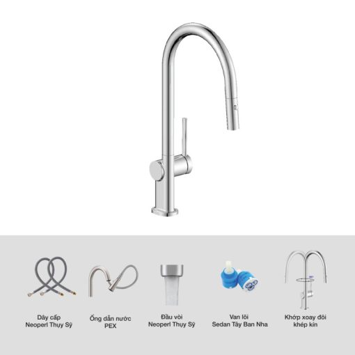 Vòi rửa chén KLUGER KLF0003SC