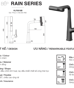 Vòi rửa chén Kluger KLF0018B