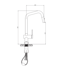 Vòi rửa chén KLUGER KLF0019C