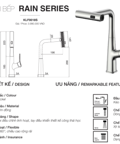 Vòi rửa chén Kluger KLF0018S