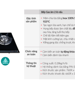 Bếp gas âm GrandX GX GS288 - 10 Bếp gas âm GrandX GX GS288 - 9