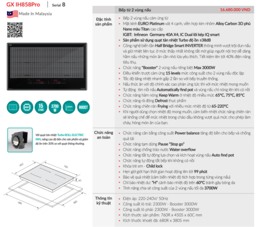 Bếp từ GrandX GX IH858Pro - 3