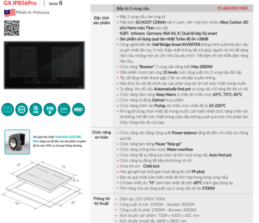 Bếp từ GrandX GX IP856Pro - 3