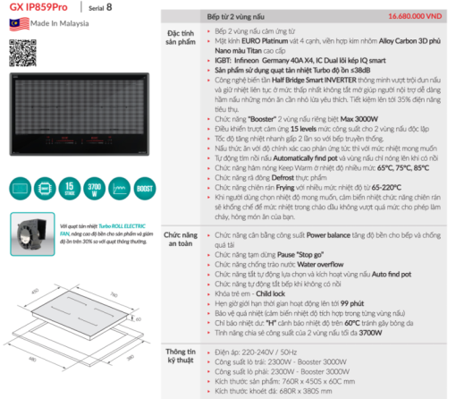 Bếp từ GrandX GX IP859Pro - 3