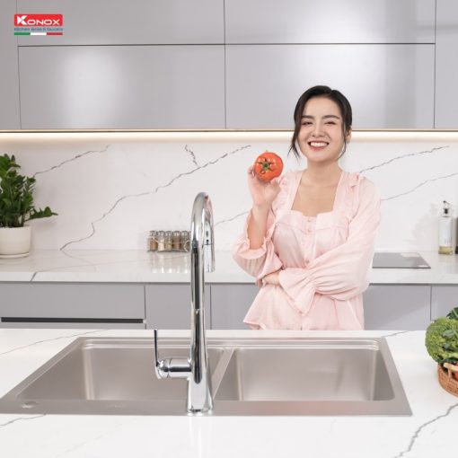 CHẬU RỬA BÁT KONOX KN8651TD DEKOR BASIC - 5