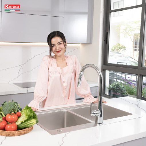 CHẬU RỬA BÁT KONOX KN8651TD DEKOR BASIC - 9