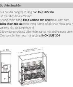 Giá bát nâng hạ GrandX XL.80S - 13