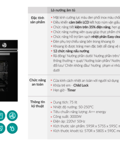 Lò nướng âm tủ GrandX GX75V8 - 7