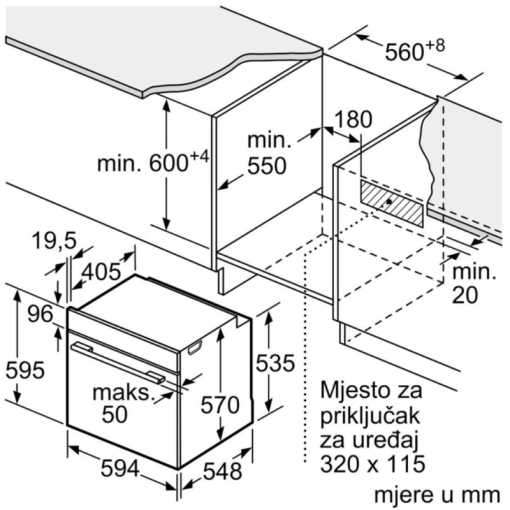 Lò nướng Bosch HBG7241B1 Series 8 - 3