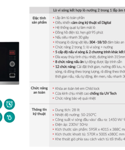 Lò nướng kết hợp vi sóng GrandX GX30MW5 - 8 Lò nướng kết hợp vi sóng GrandX GX30MW5 - 7