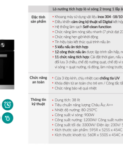 Lò nướng kết hợp vi sóng GrandX GX38MW6 - 8 Lò nướng kết hợp vi sóng GrandX GX38MW6 - 7
