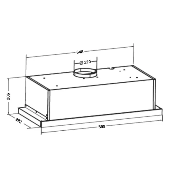 Máy hút mùi âm tủ GrandX GX H60F58B - 5