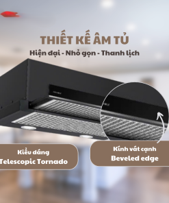 Máy hút mùi âm tủ GrandX GX H70F58B - 19