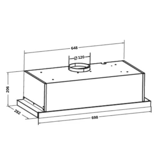 Máy hút mùi âm tủ GrandX GX H70F58G - 5