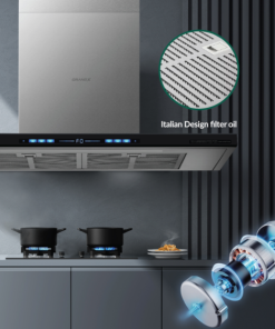 Máy hút mùi áp tường GrandX GX H90T78B - 13