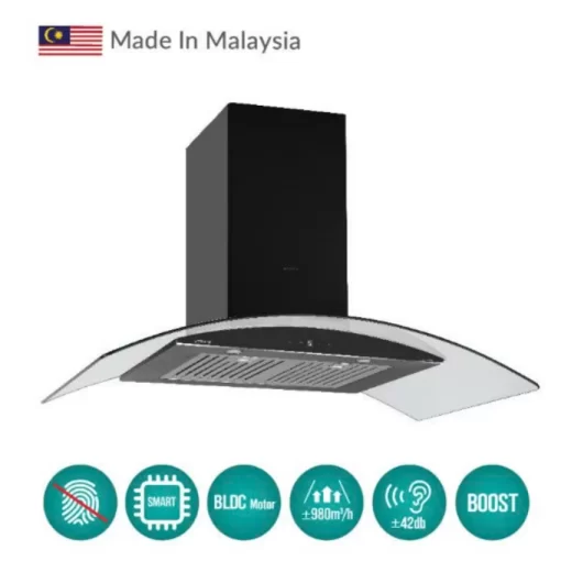 Máy hút mùi GrandX GX H70C55B - 1