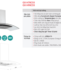 Máy hút mùi GrandX GX H90C55 - 9